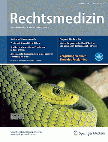 Titelblatt:Rechtsmedizin (Springer)