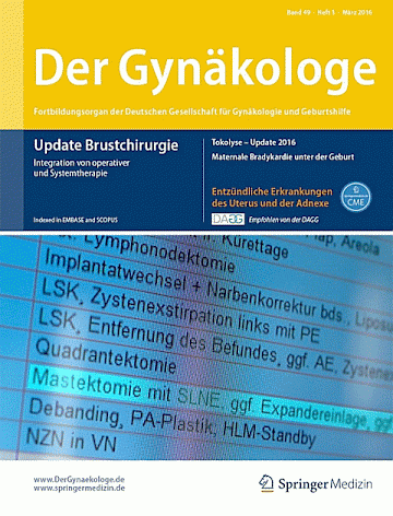 Titelblatt:Der Gynäkologe (Springer)