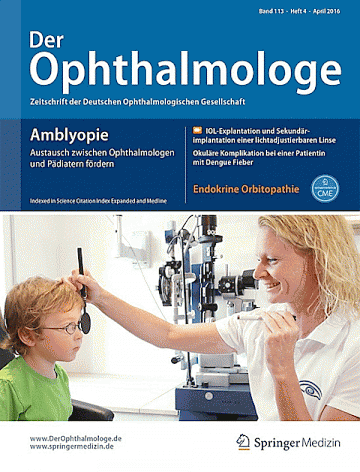 Titelblatt:Der Ophthalmologe (Springer)