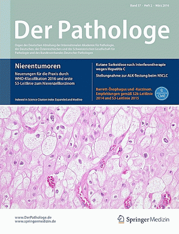 Titelblatt:Der Pathologe (Springer)