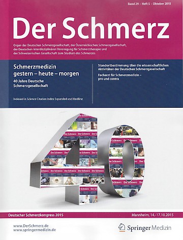 Titelblatt:Der Schmerz (Springer)