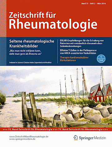 Titelblatt:Zeitschrift für Rheumatologie