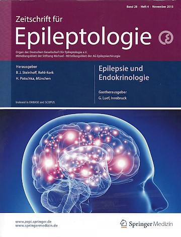 Titelblatt:Zeitschrift für Epileptologie