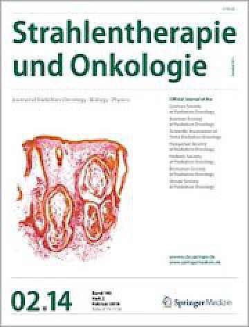 Titelblatt:Strahlentherapie und Onkologie